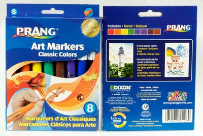 Prang Art Markers Broad Tip 8Ct Asst
