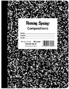 Roaring Spring Hard Cover Composition Book 9.75x7.5 5X5 Graph Ruled 100 Sheets