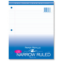 Filler Paper 130 Ct Narrow Ruled