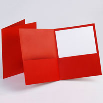 2 Pocket Paper Portfolio, Assorted Colors, 8.5x11