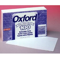 3X5 RULED INDEX CARDS