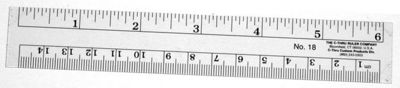 CThru Flexible Inch & Metric Ruler 12