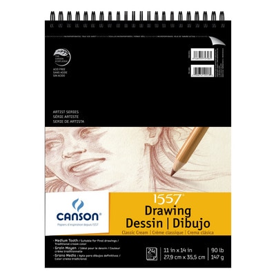 Canson Artist Series Classic Cream Drawing Pad 11 x 14 Pad