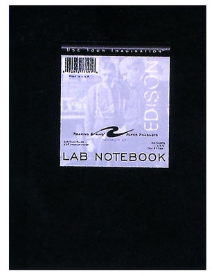 Chemistry Lab Book 5x5 Black 60 Sheets