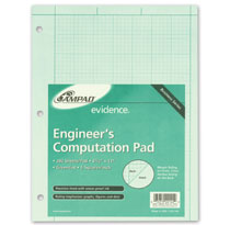 Ampad Computation Book Engineering Pad 5 Square Green