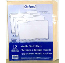 Tops Pendaflex Manila File Folders 13 Tab Letter Size 12Pack
