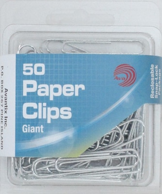 Ava Giant Paper Clips, 50 Count