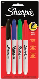 SHARPIE ASST COLORS 4PK