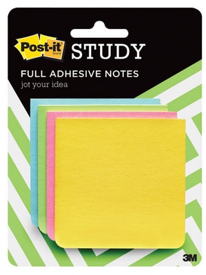 Postit Super Sticky Full Adhesive Notes 3 x 3 Rio de Janeiro Collection 4 PadsPack