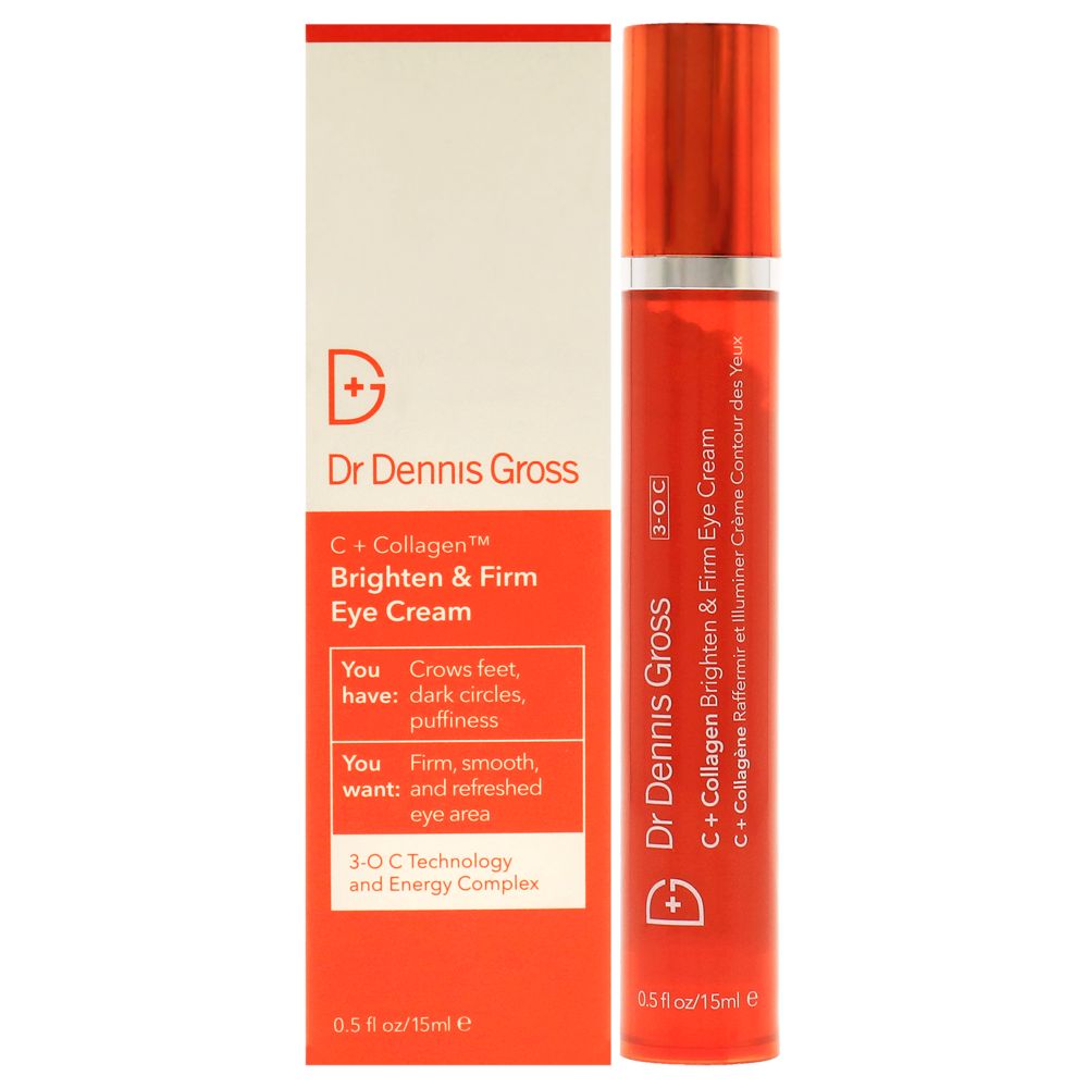 C Plus Collagen Brighten and Firm Eye Cream by Dr. Dennis Gross for Unisex - 0.5 oz Cream