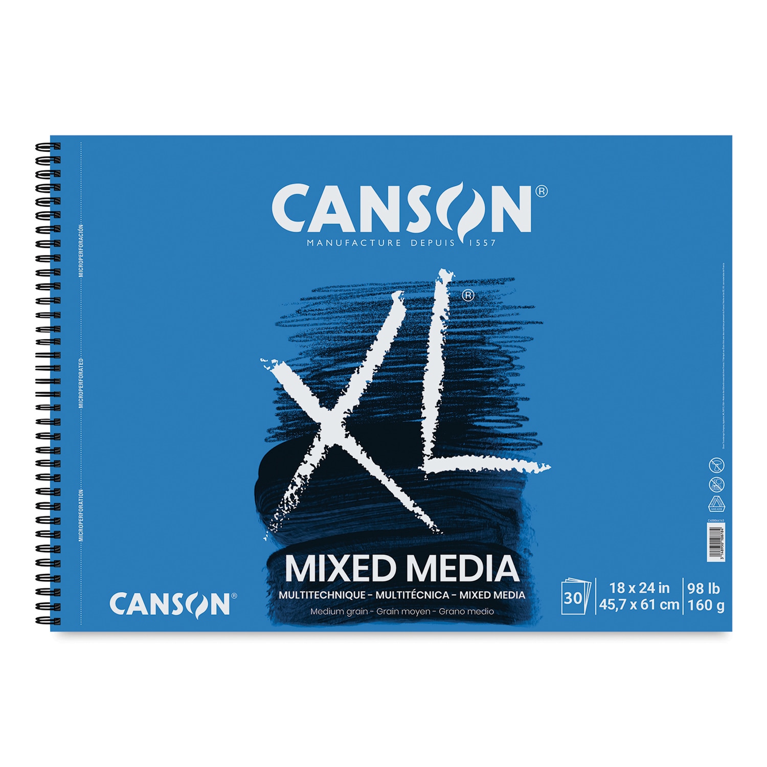 Canson XL Mix Media Pad, 30 Sheets, 18" x 24"