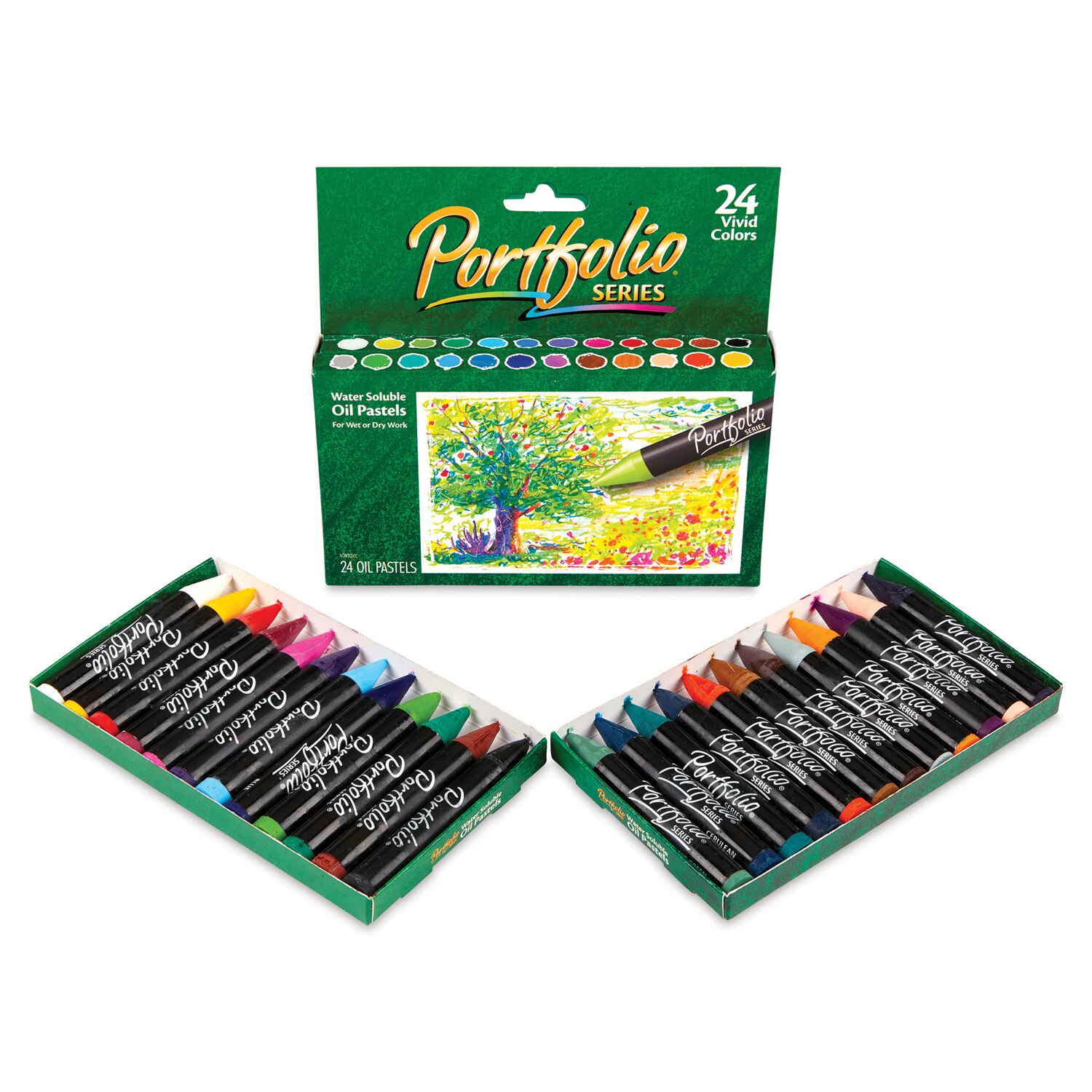 Portfolio Series Watersoluble Oil Pastel Set - Assorted Colors Set of 24