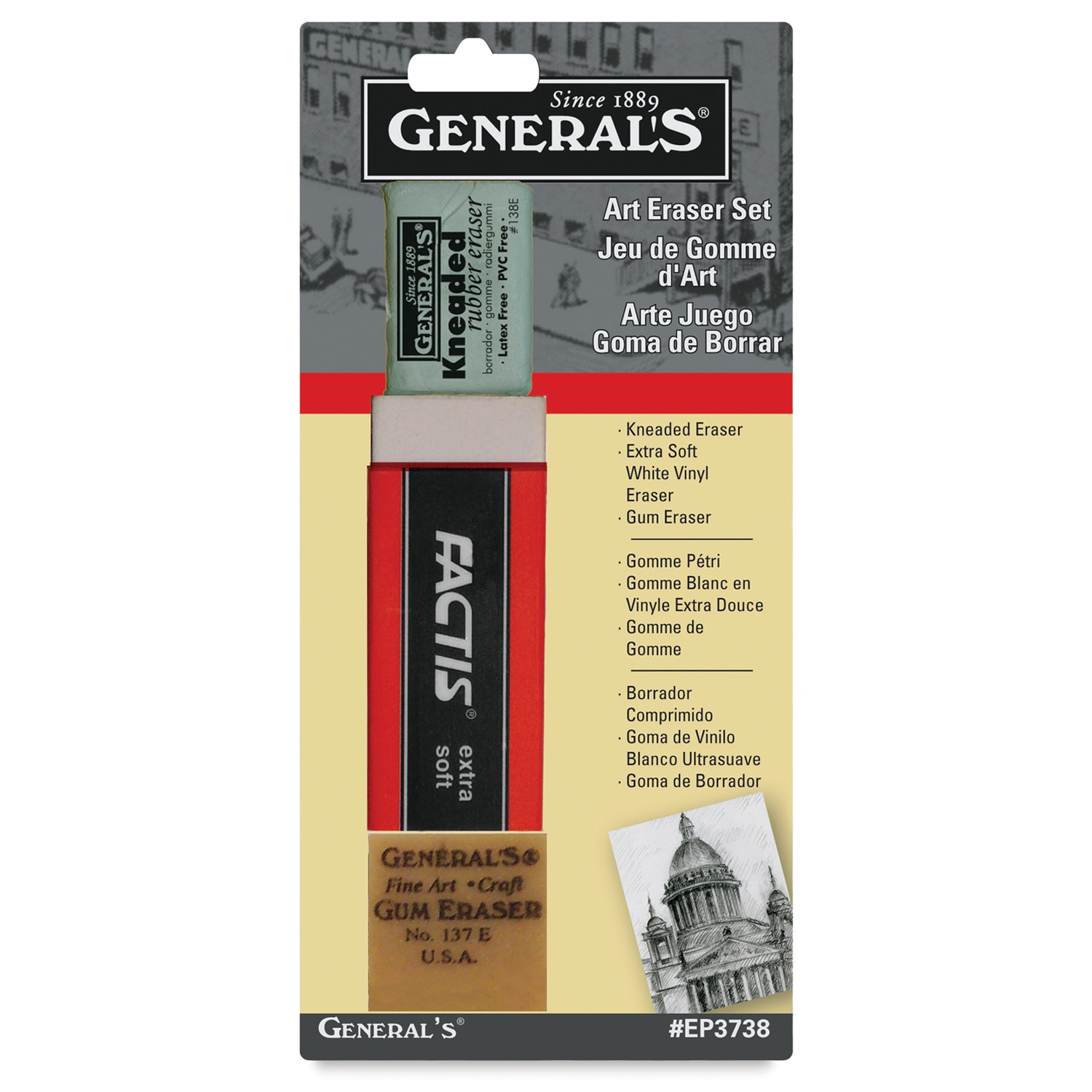 General's Art Eraser Set