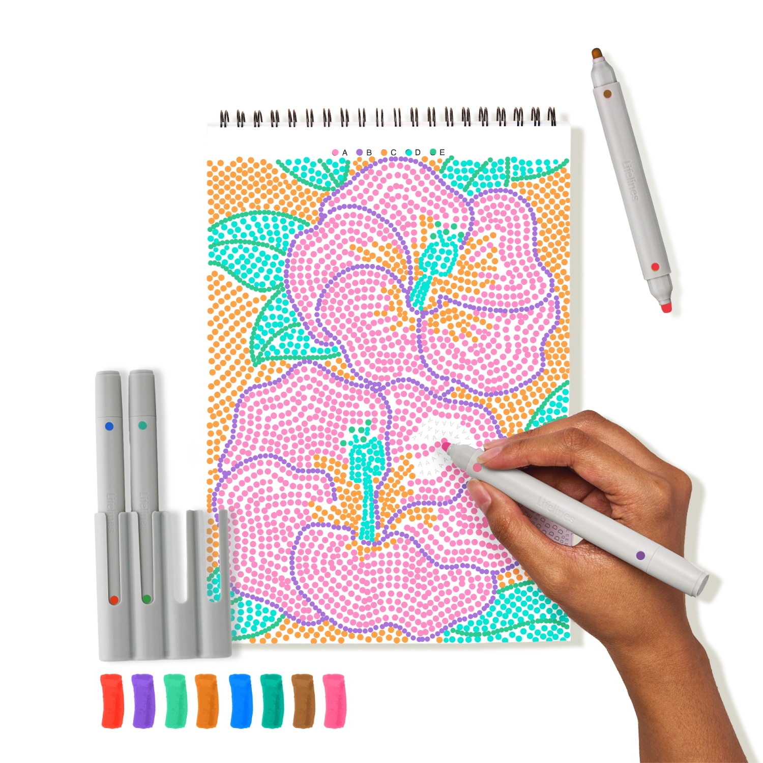 Lifelines FlowArt- Dot-By-Letter - Botanicals