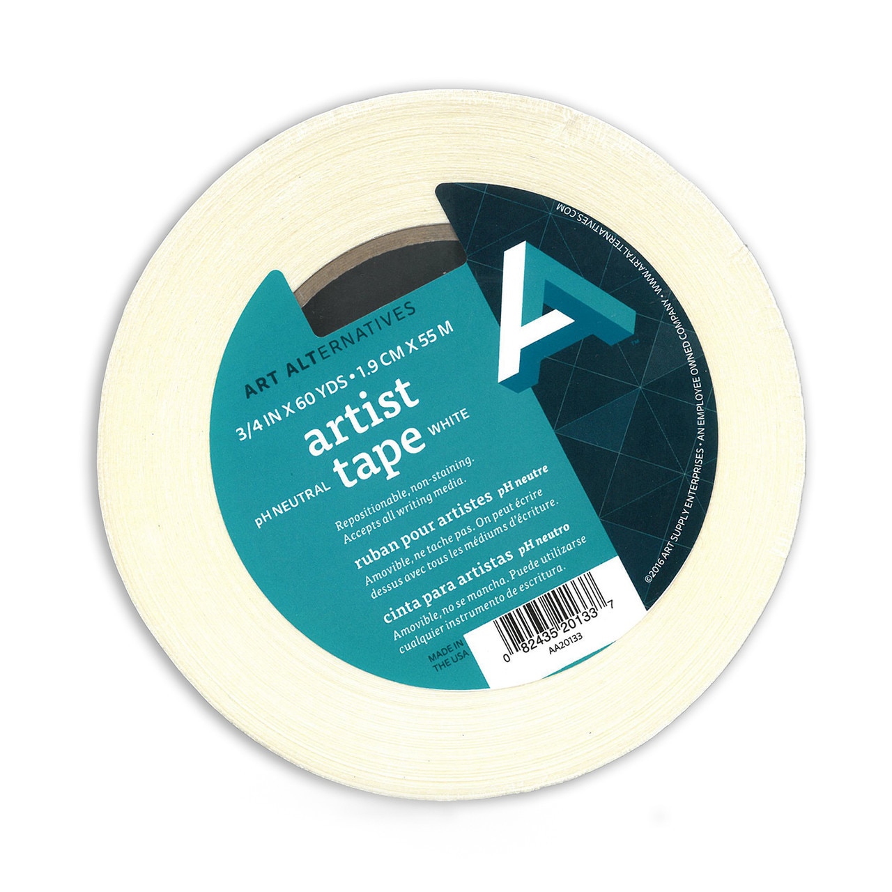 Art Alternatives Artist Tape 3/4"x 10 yds. White