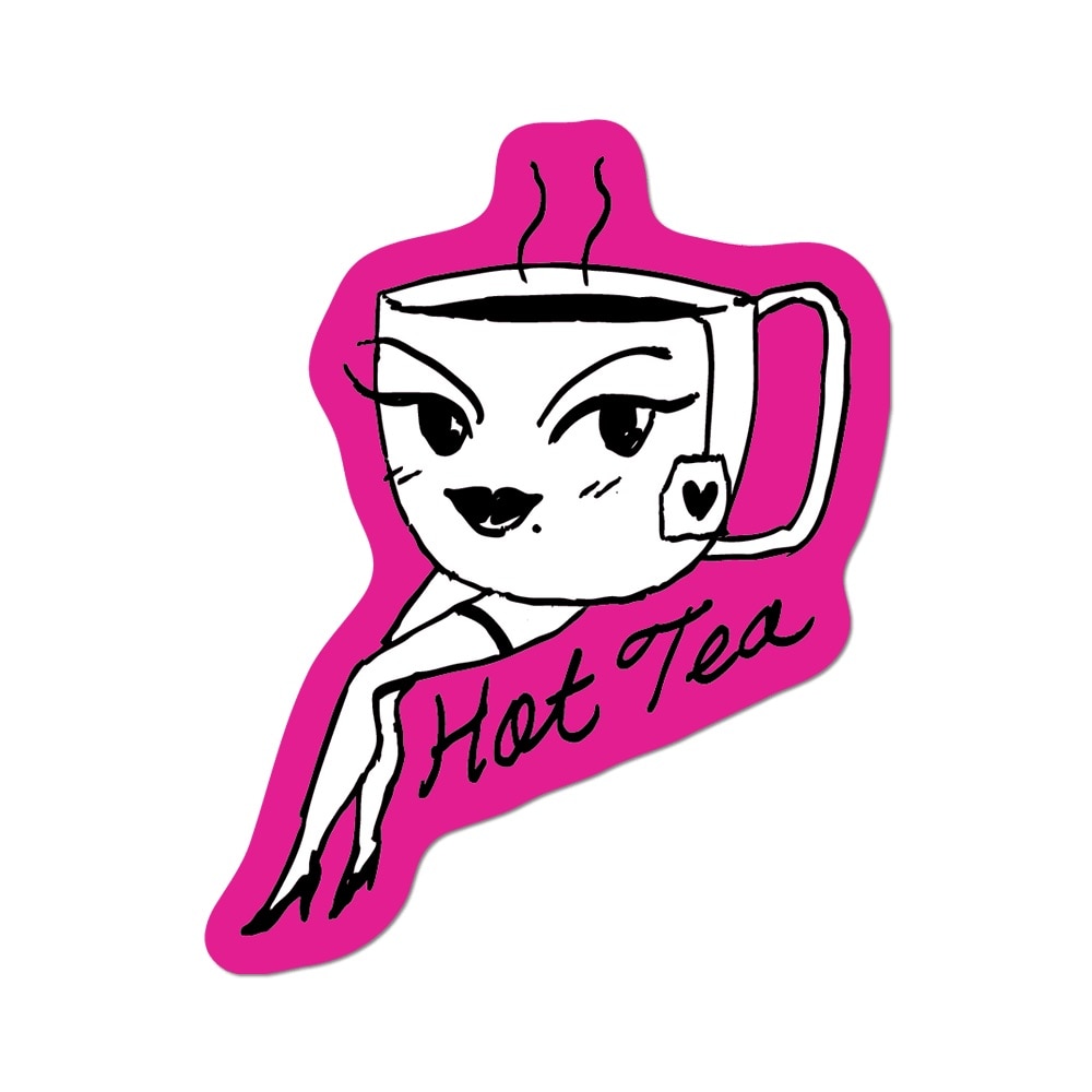 Hot Tea Die Cut Sticker