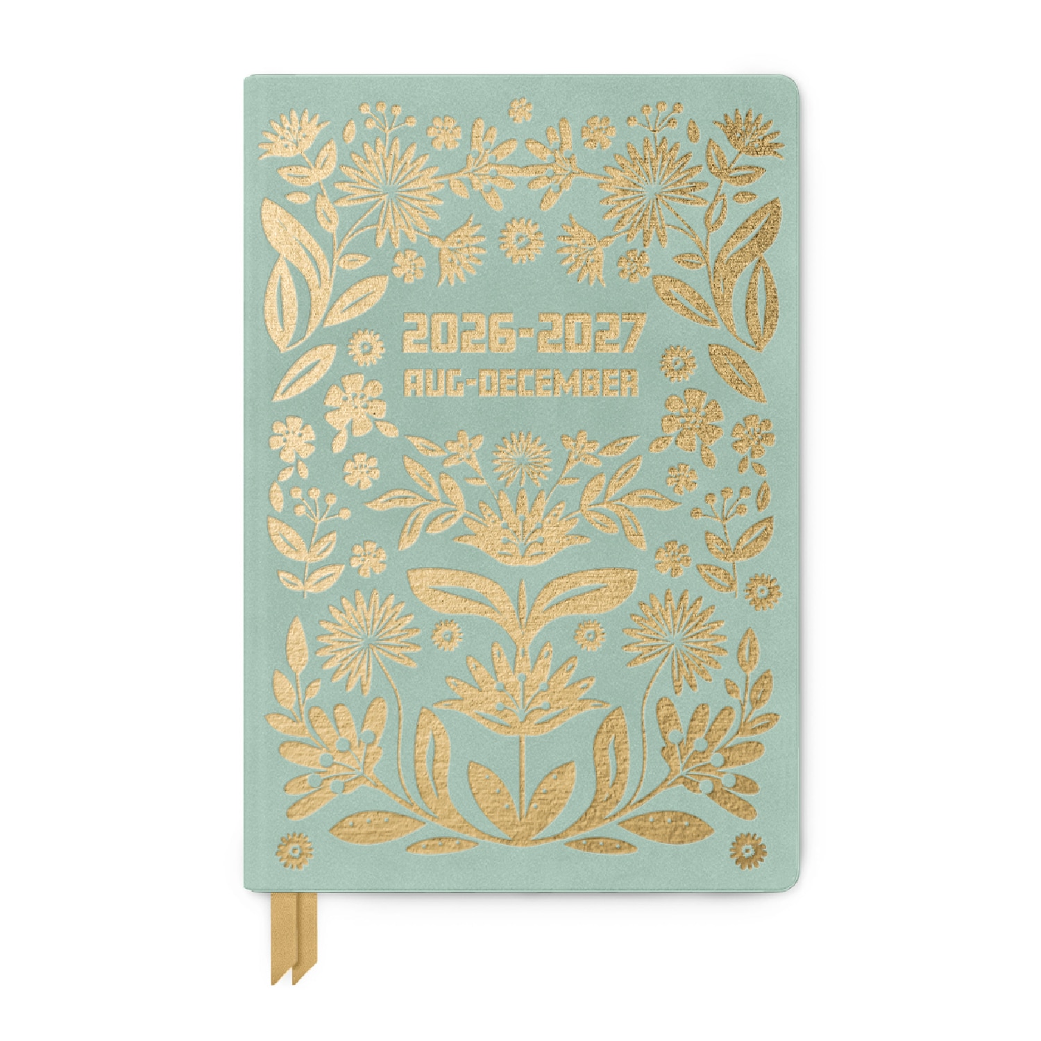 Designworks Ink Green & Gold Floral Planner Aug '26 - Dec '27