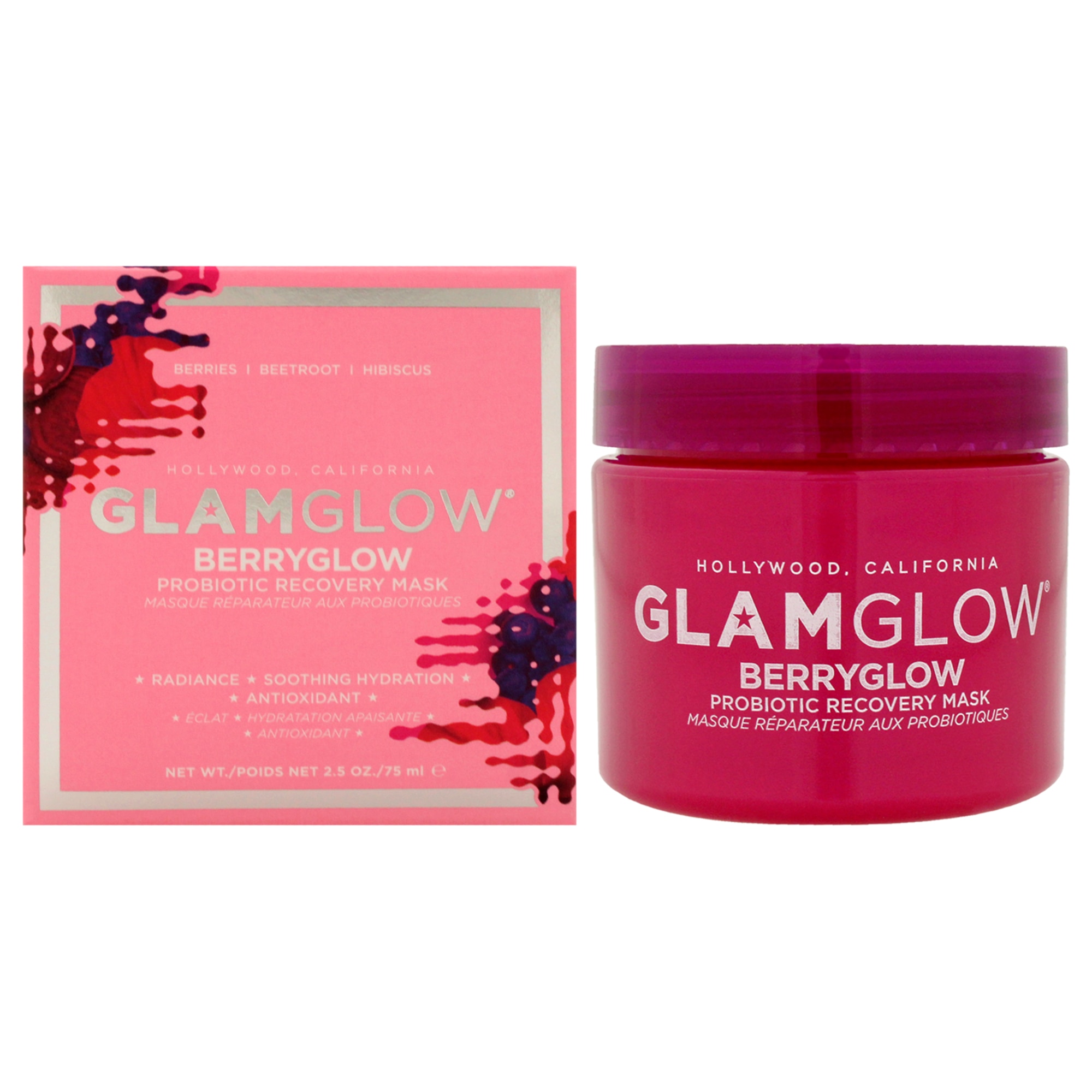 Berryglow Probiotic Recovery Mask - Glamglow- 2.5 oz