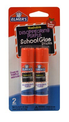 Washable Glue Sticks 2/set