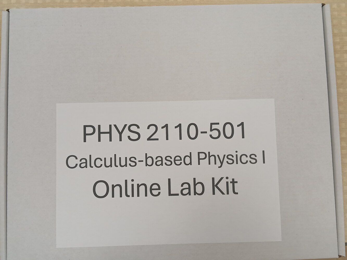 Phys 2110 lab kit
