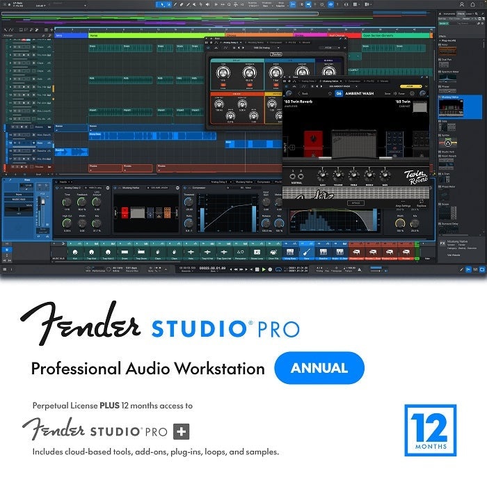 Fender Studio Pro 8 Academic with 12 Months of Pro+ (Download)