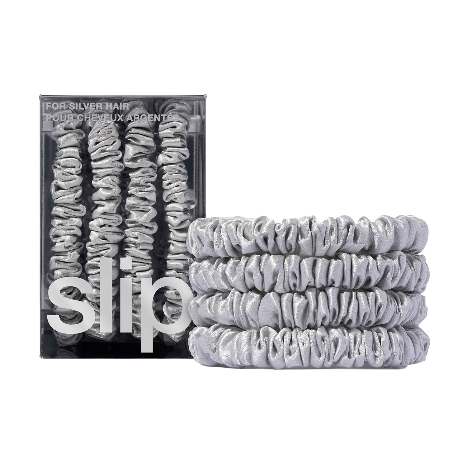 Slip Pure Silk Back To Basics Skinny Scrunchies