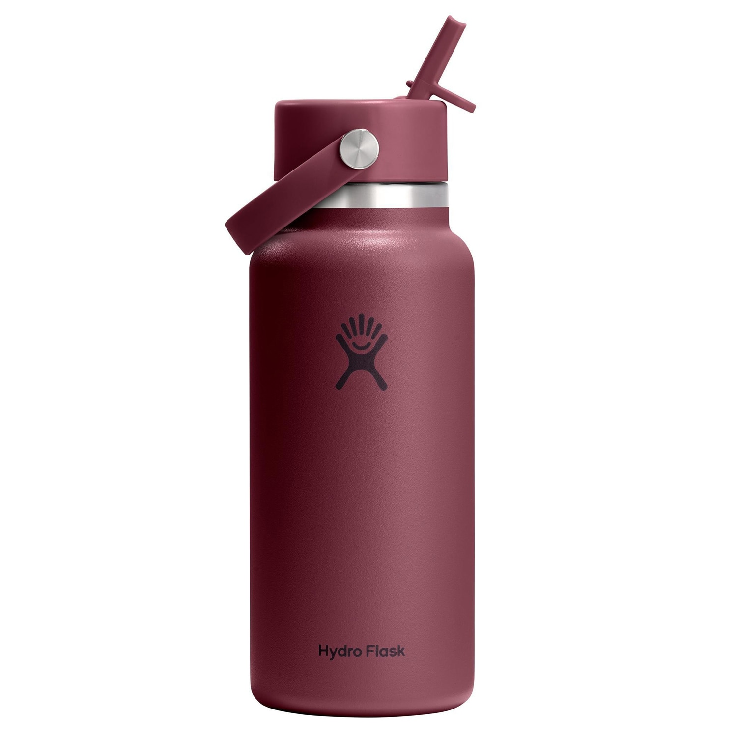 Hydro Flask 32 Oz Wide Flex Straw Cap Burgundy