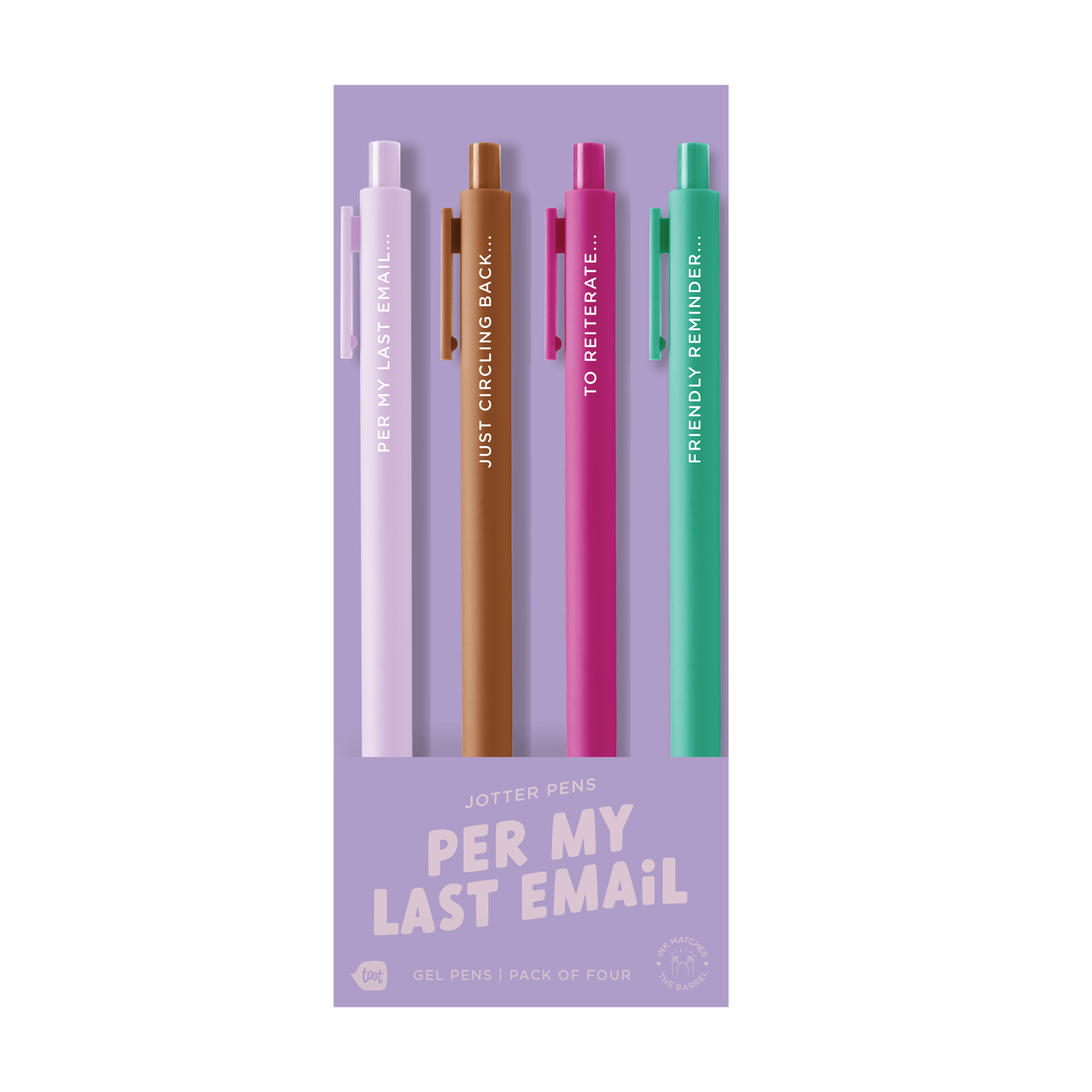 Jotter Sets 4 pack - Per My Last Email