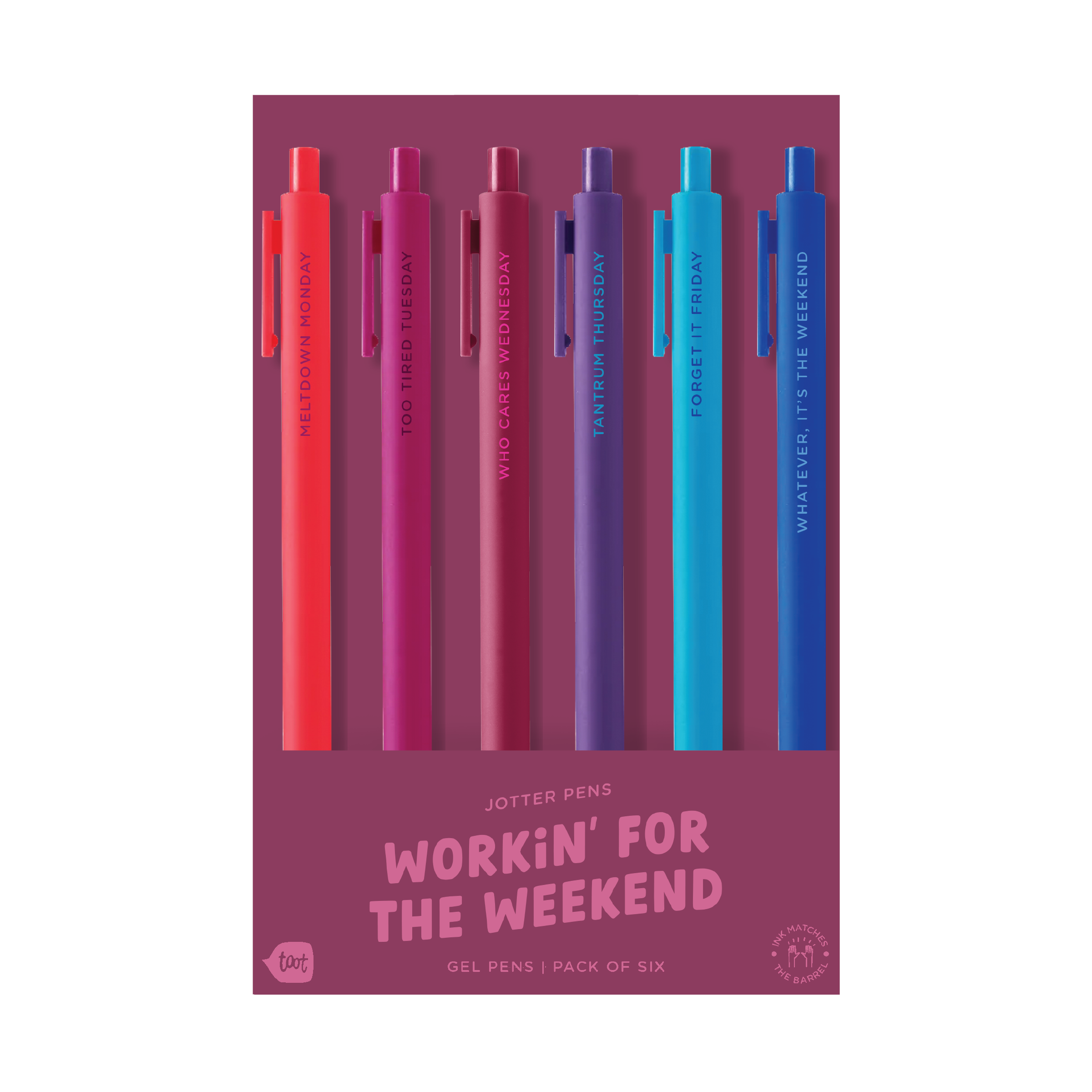 Jotter Sets 6 Pack - Workin for the Weekend