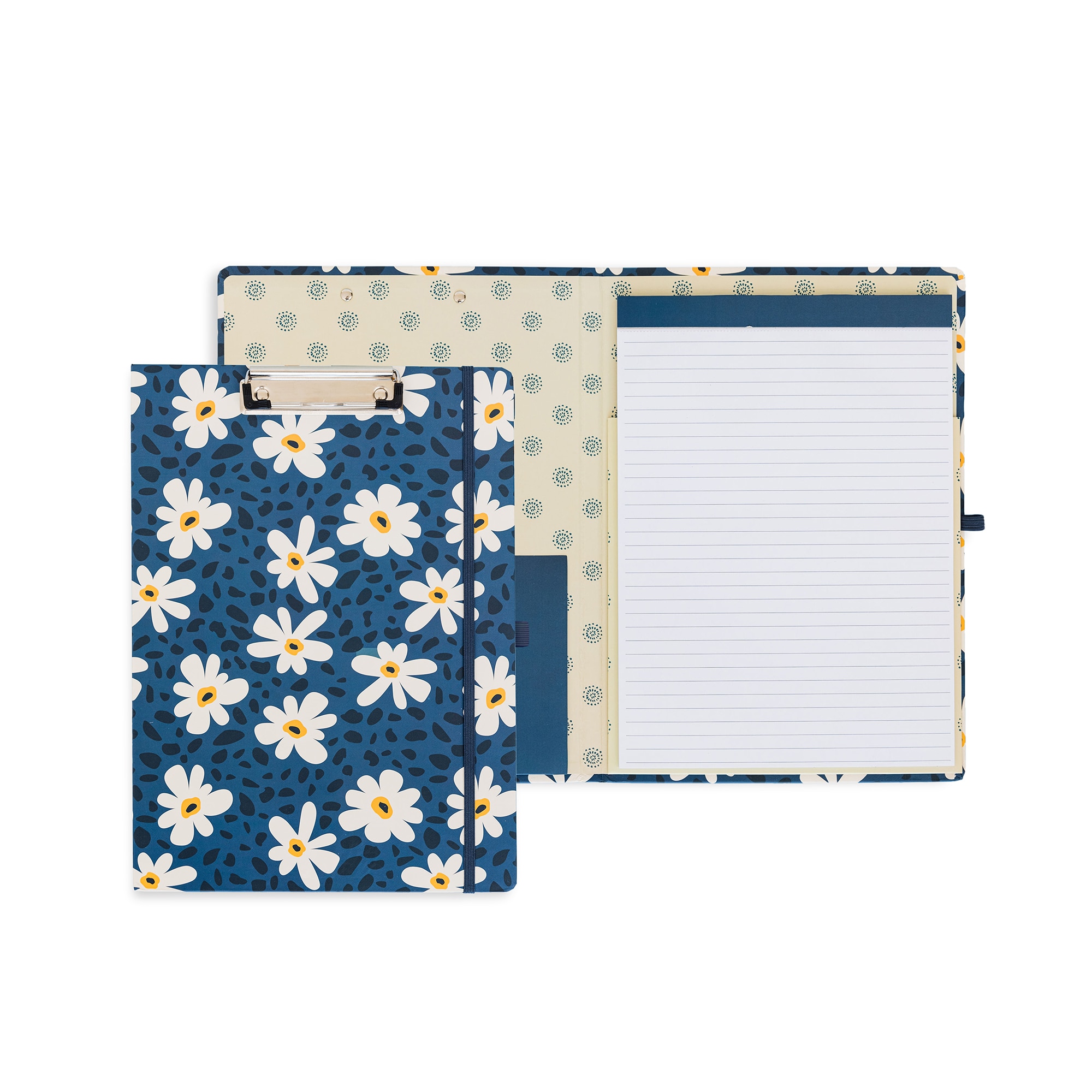 Steel Mill & Co. Clipboard Folio - Leopard Daisy