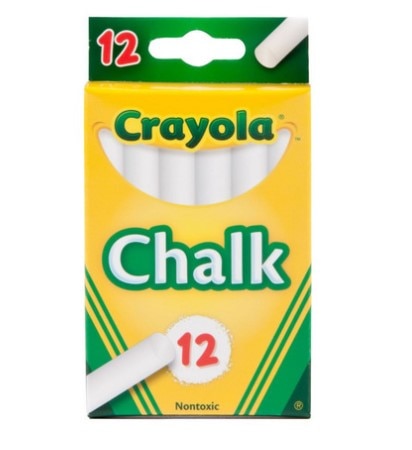 510320 Crayola Wht Chalk @+(12)