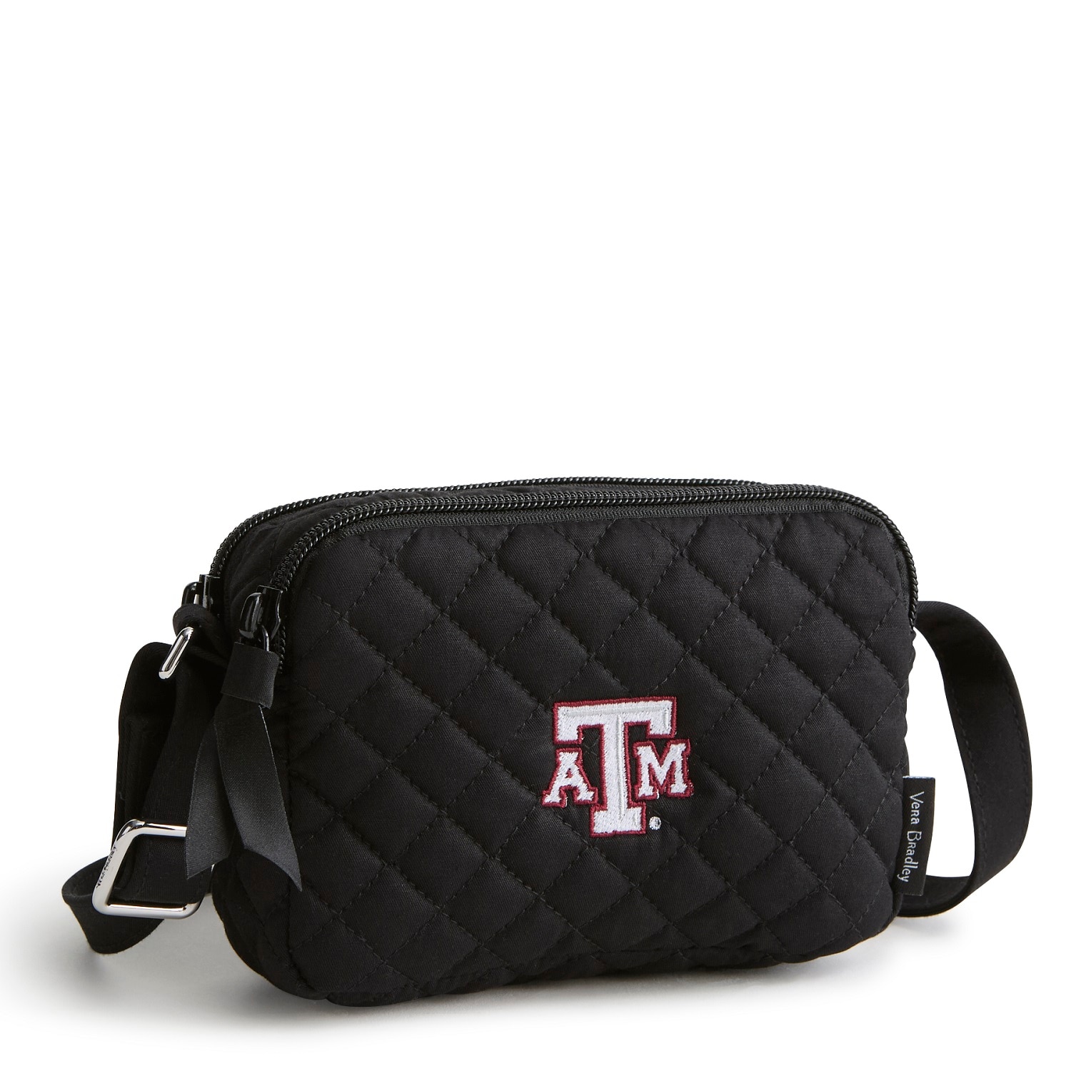Vera Bradley Small Black Stadium Crossbody Texas A and M University