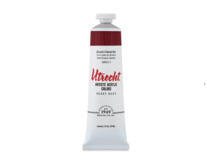 Alizarin Crimson Hure Acrylic