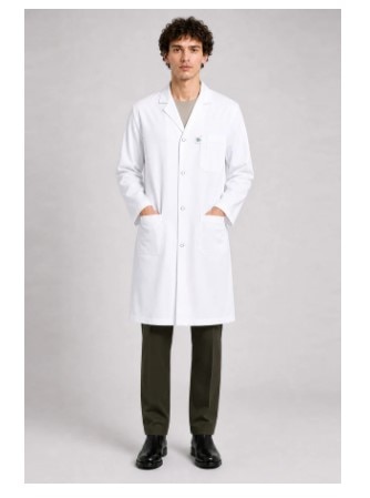 Snap Closure Lab Coat