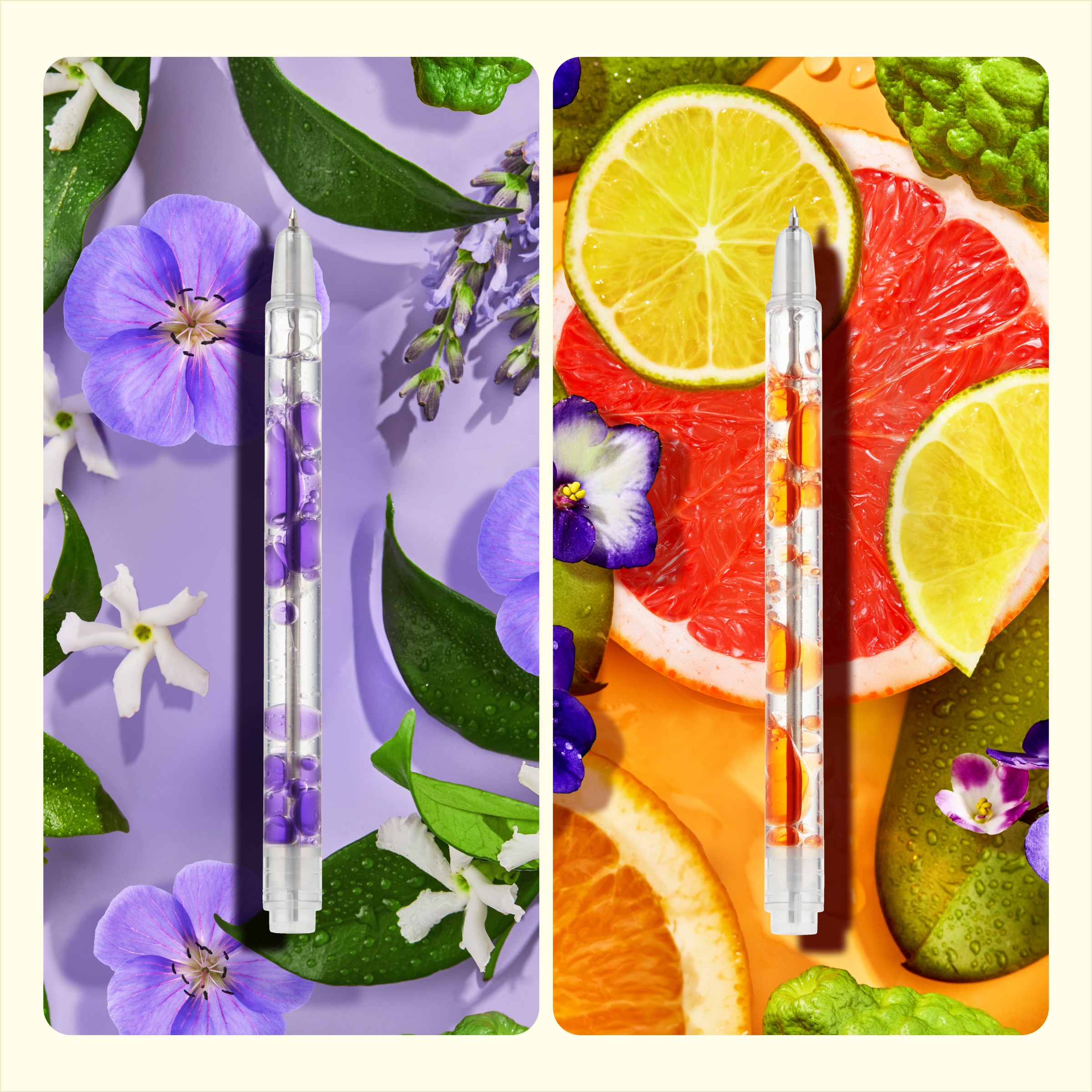 Lifelines Scented Lava Pen Set - 2-Pack (Purple / Orange)
