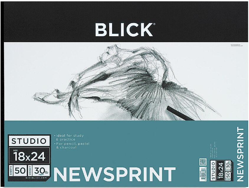 Blick Studio Newsprint Pad - 18" x 24" 100 Sheets