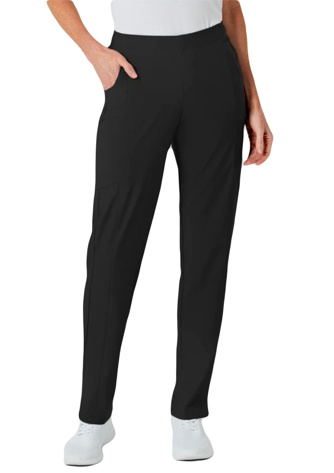 WonderWink W123 Women's Flat Front Double Cargo Scrub Pant, 5155 Petite