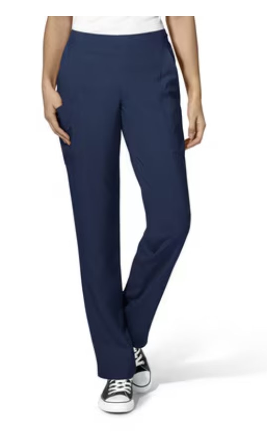 WonderWink W123 Women's Flat Front Double Cargo Scrub Pant, 5155 Petite