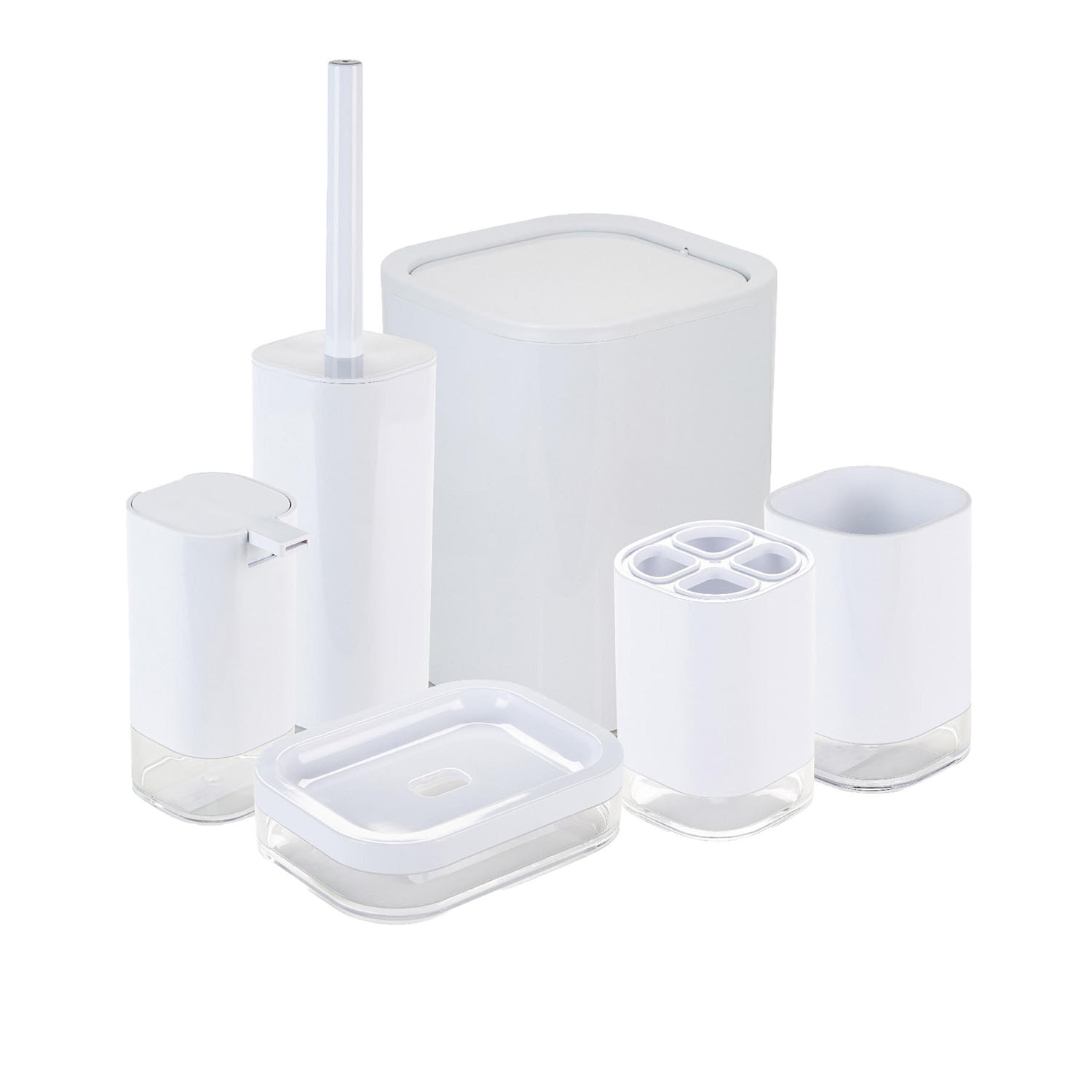 Bath Bliss 6 Piece Acrylic Bathroom Set