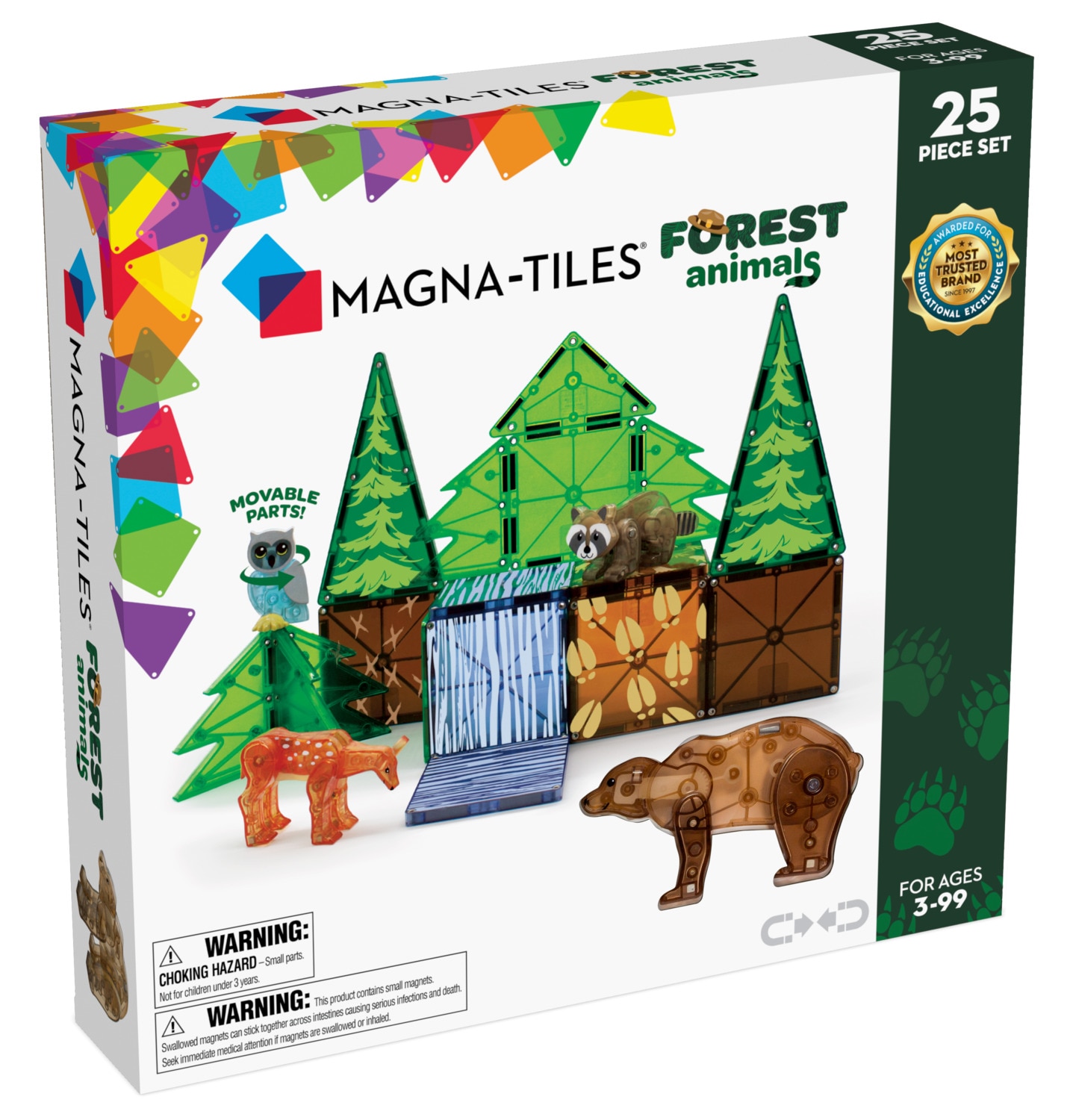 Magna-Tiles Forest Animals 25-Piece Set
