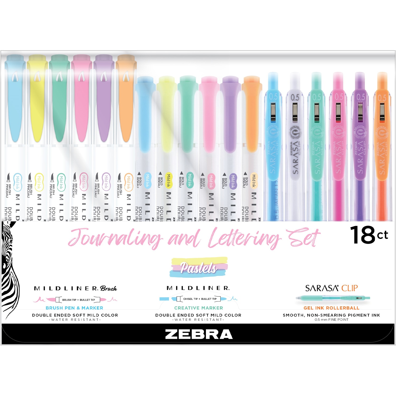 Journaling & Lettering Set Pastels 18pk