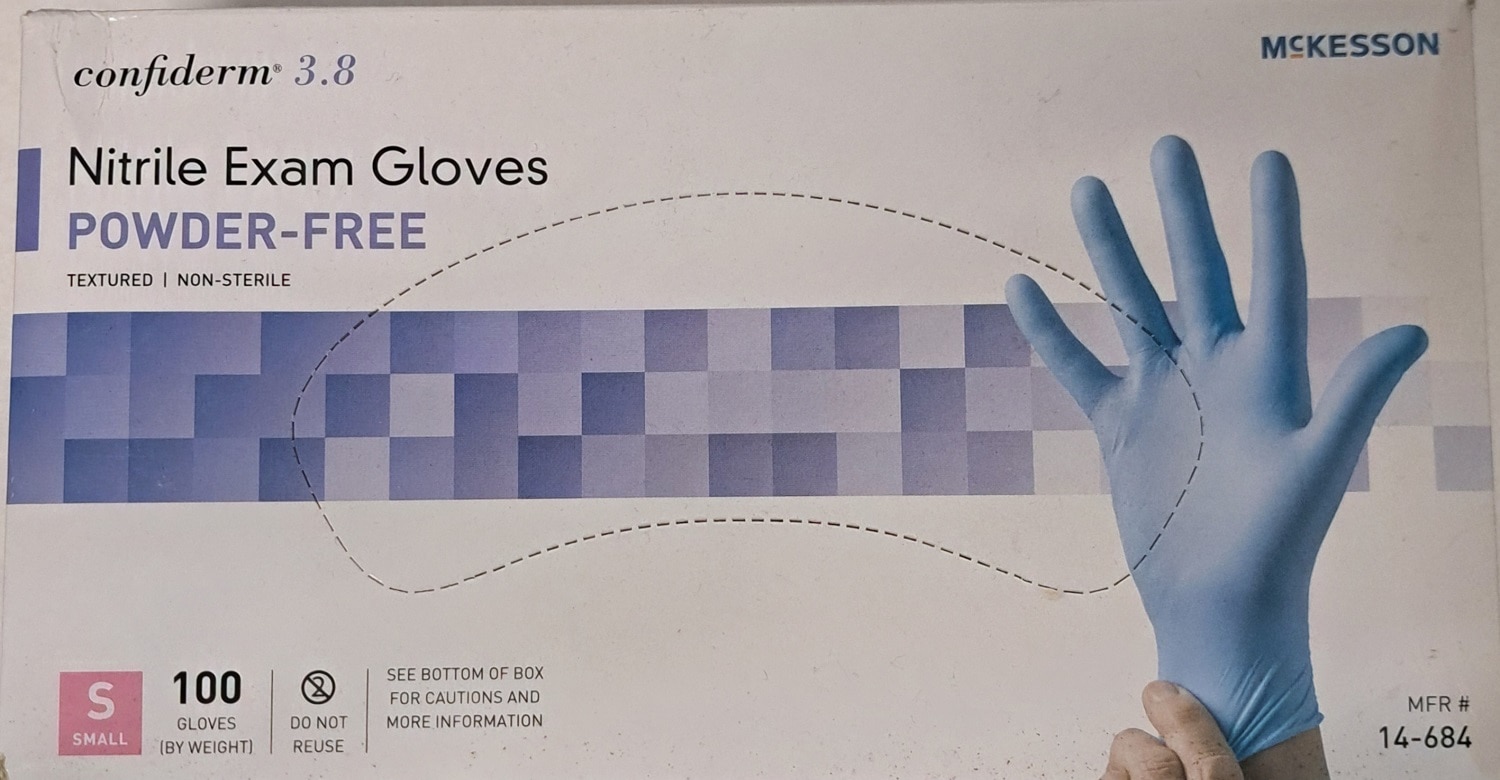 Single Powder Free Nitrile Glove
