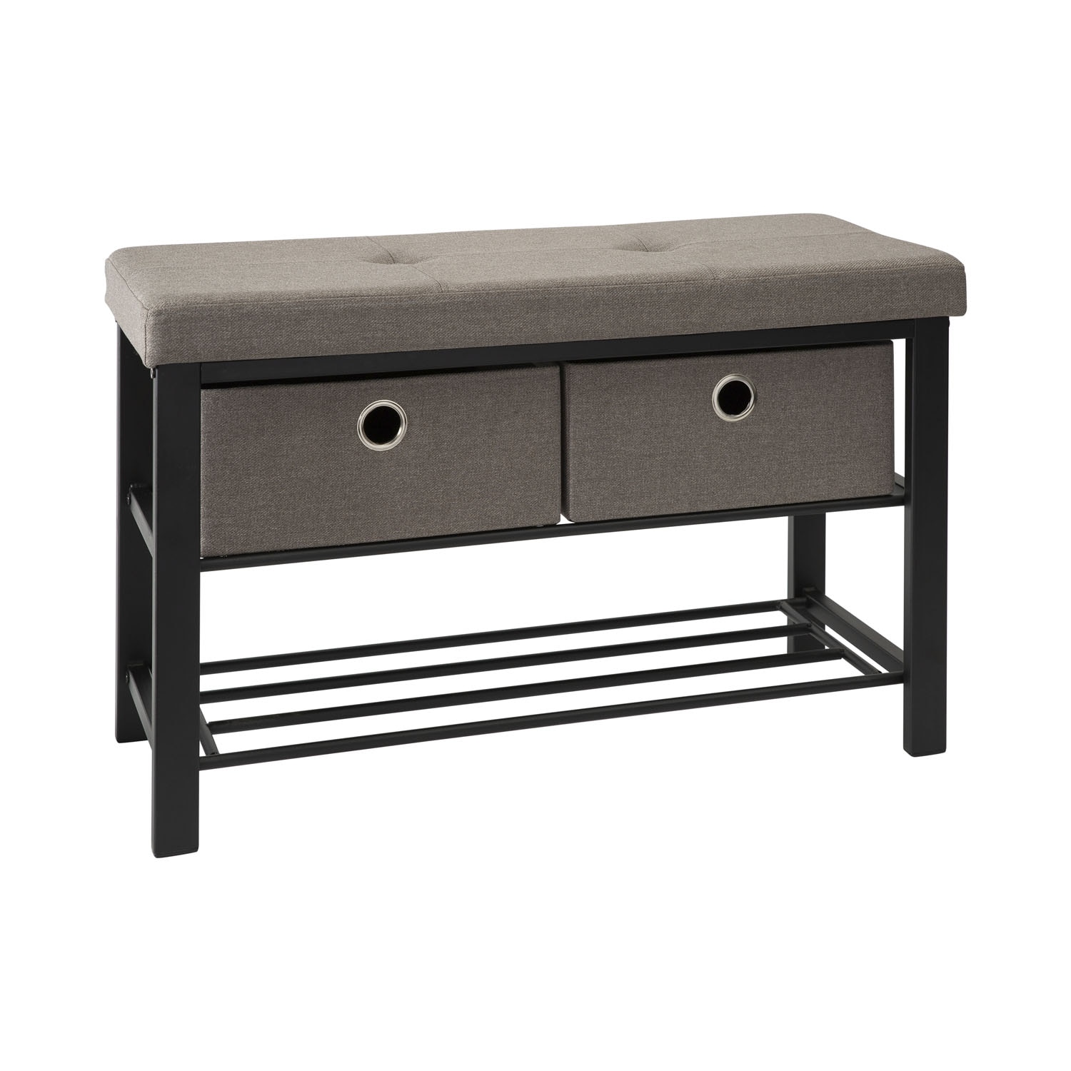 Simplify Entryway Double Bench with Shoe Storage