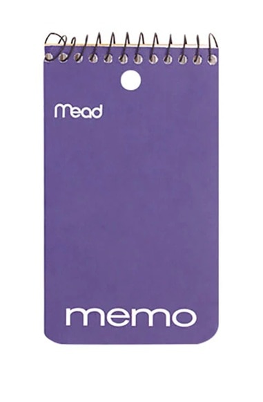 Memo Books Spiral 5X3 O/S 80CT
