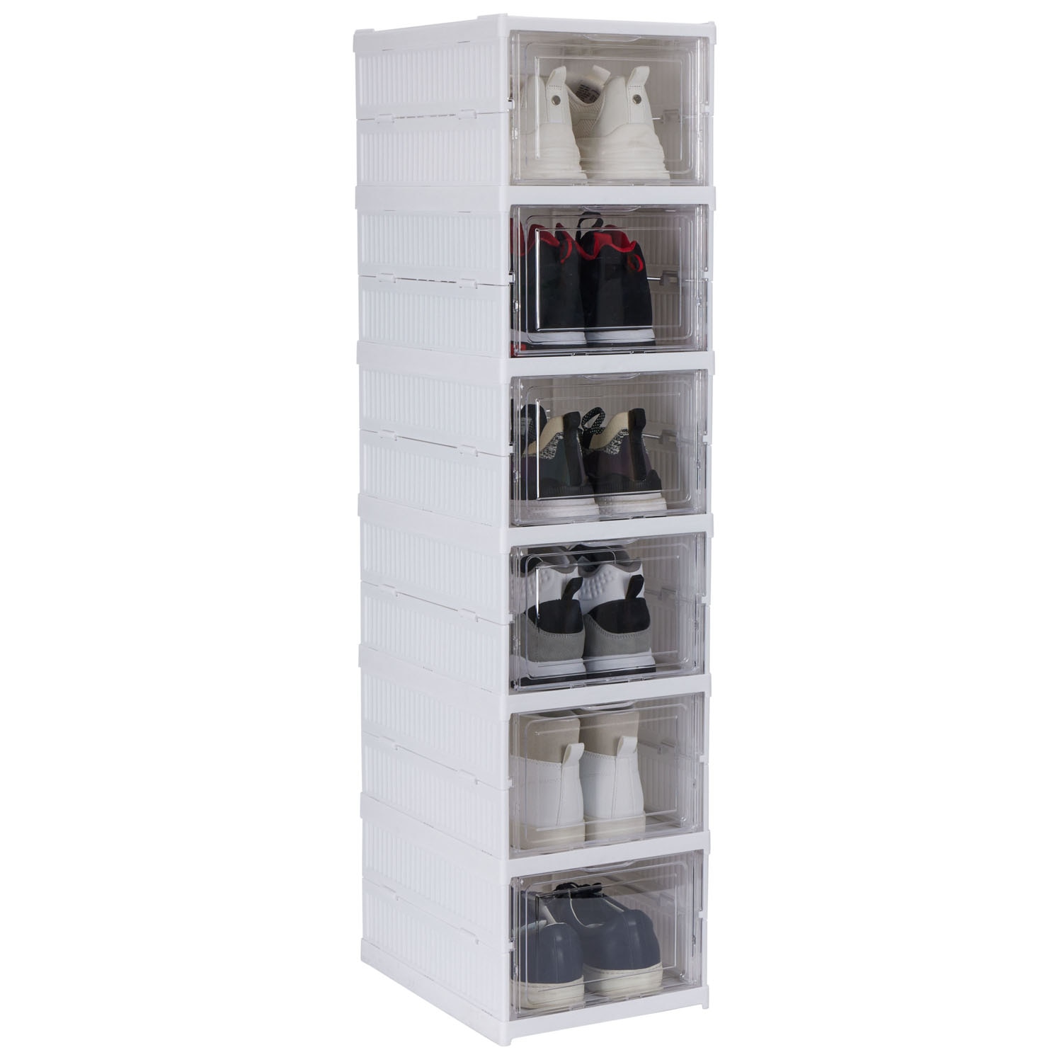 Organize It All Collapsible 6 Pair Shoe Organizer