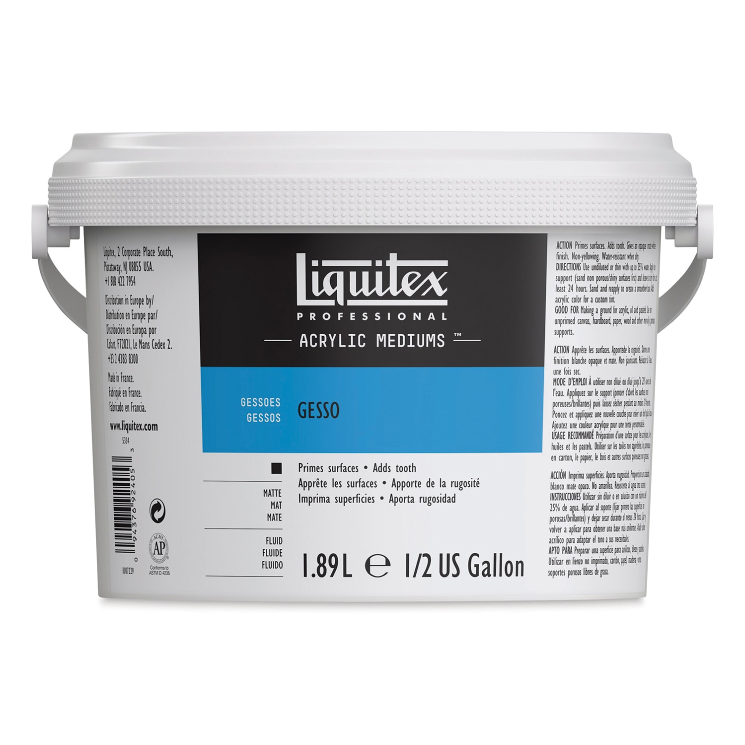 Liquitex Gesso 1/2 Gallon