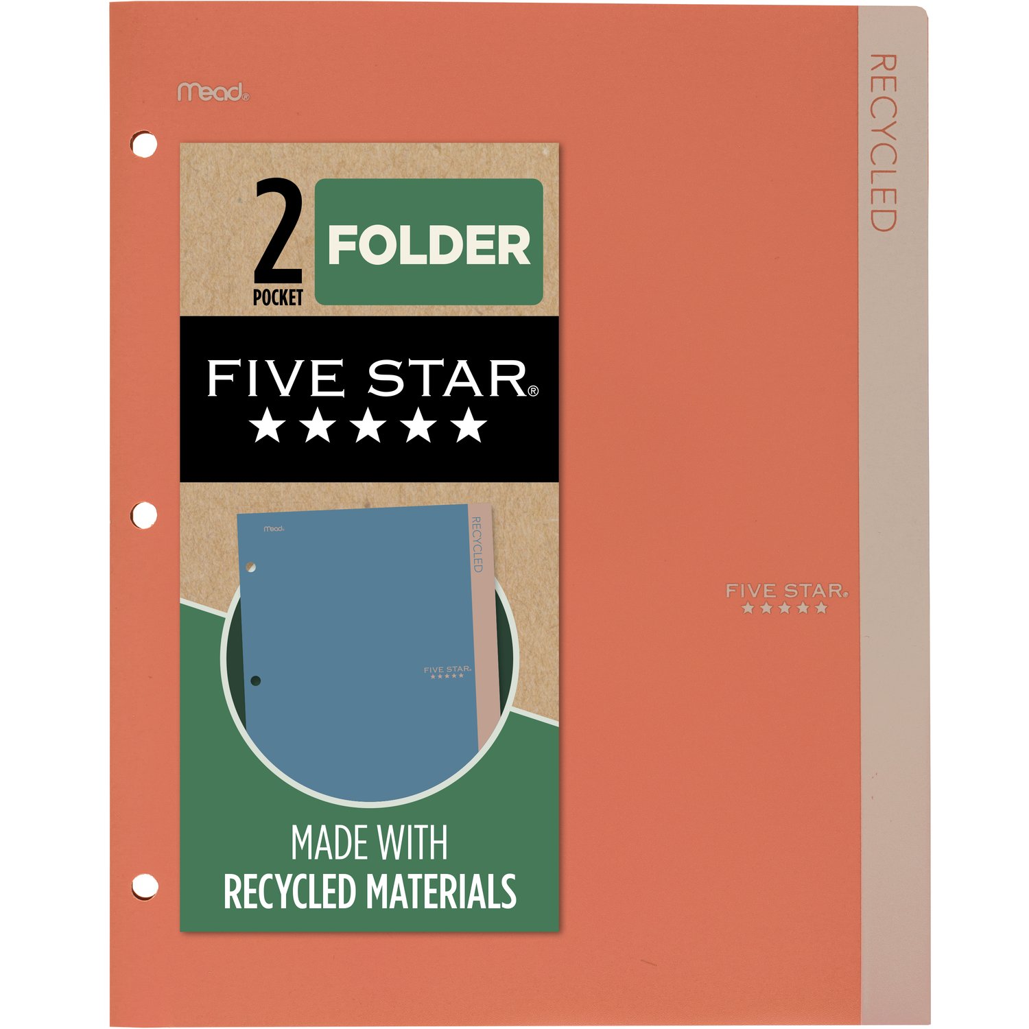 Five Star(R) Recycled Pocket Folder