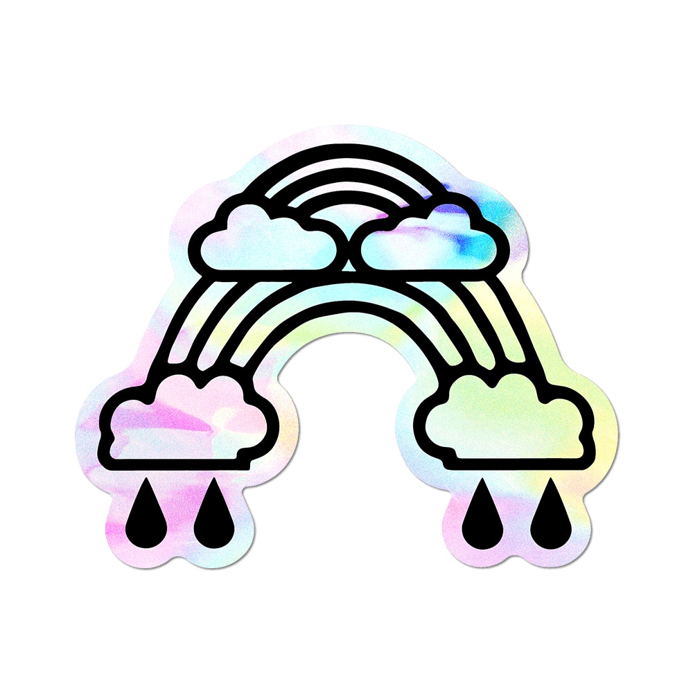 Double Rainbow by Wendy White - Die-Cut Sticker