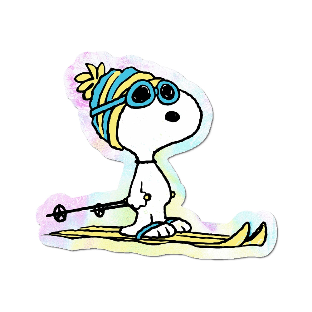 Skier Snoopy by Peanuts - Die-Cut Sticker