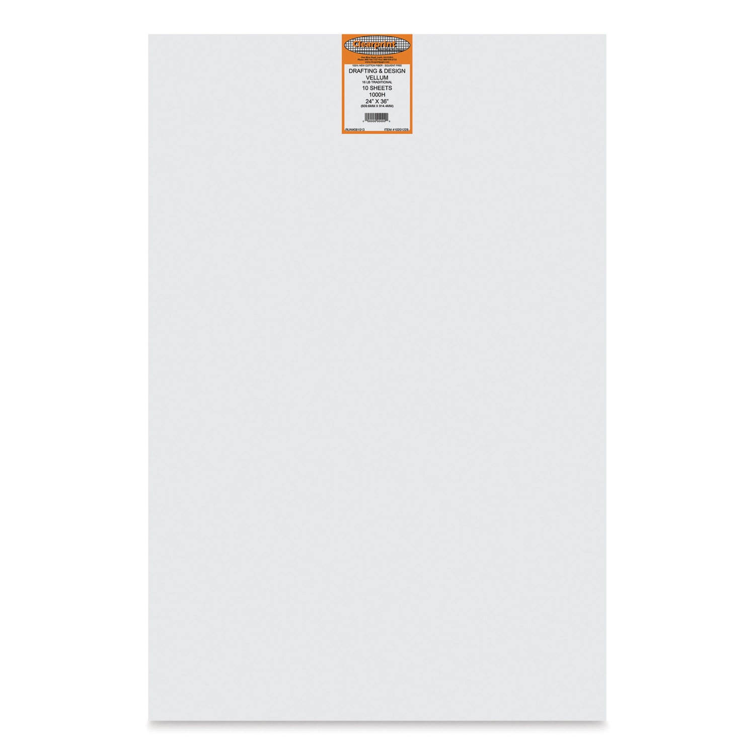 Clearprint Drafting Velllum - 24" x 36" 10 Sheets